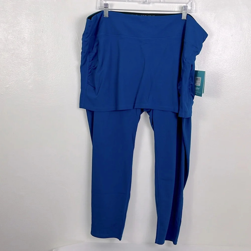 Coolibar New Women’s 2X UPF 50+ 4-Way Stretch Shorebreak Skirted‎ Swim Tights